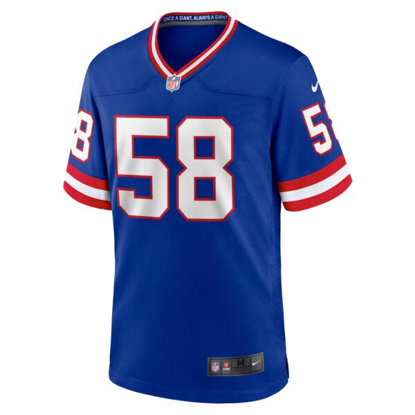 Men’s New York Giants Carl Banks Nike Royal Classic Retired Player Game Jersey