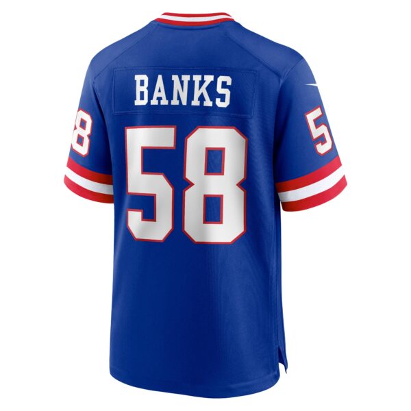 Men’s New York Giants Carl Banks Nike Royal Classic Retired Player Game Jersey