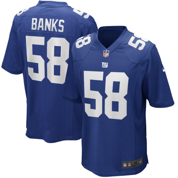 Men’s New York Giants Carl Banks Nike Royal Game Retired Player Jersey