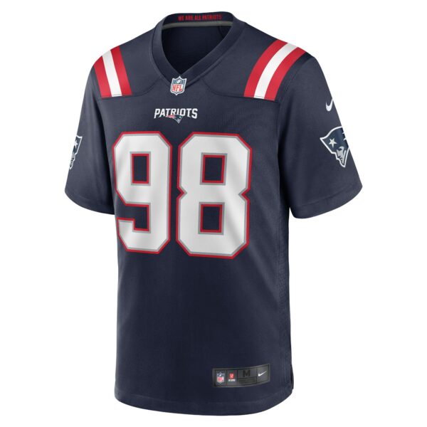 Men’s New England Patriots Carl Davis Jr. Nike Navy Game Player Jersey