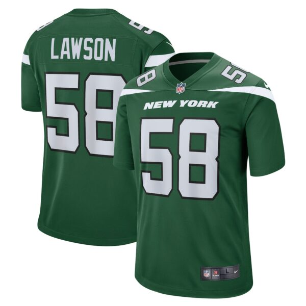 Men’s New York Jets Carl Lawson Nike Gotham Green Game Jersey