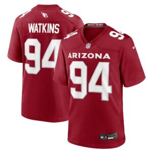 Men's Arizona Cardinals Carlos Watkins Nike Cardinal Game Player Jersey