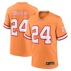 Men's Tampa Bay Buccaneers Carlton Davis III Nike Orange Throwback Game Jersey