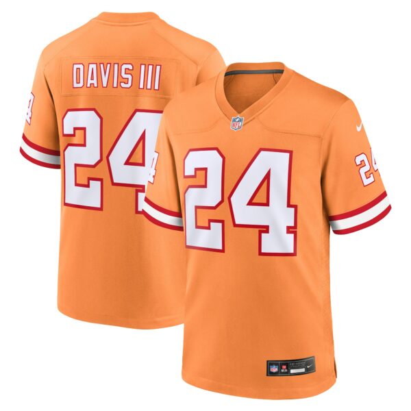 Men’s Tampa Bay Buccaneers Carlton Davis III Nike Orange Throwback Game Jersey