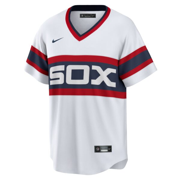 Men’s Chicago White Sox Carlton Fisk Nike White Home Cooperstown Collection Team Player Jersey