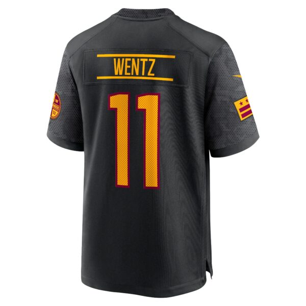 Men’s Washington Commanders Carson Wentz Nike Black Alternate Game Player Jersey