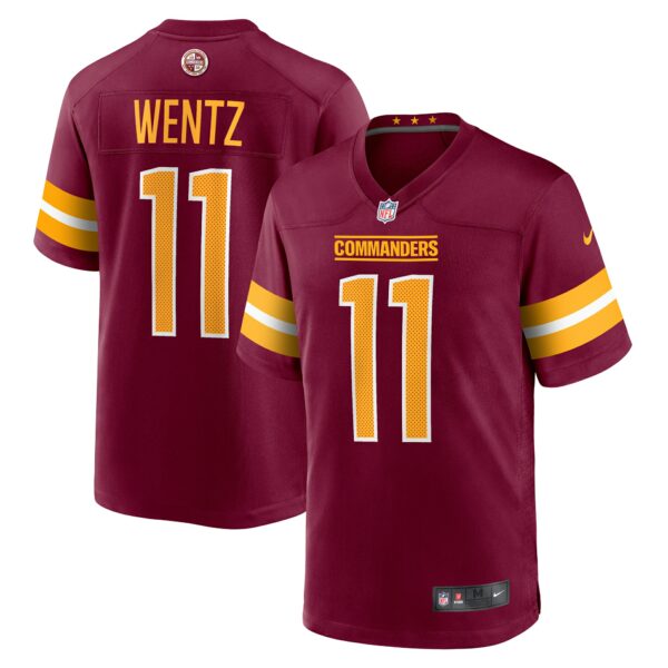 Men’s Washington Commanders Carson Wentz Nike Burgundy Game Jersey