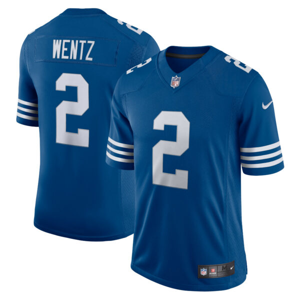 Men’s Indianapolis Colts Carson Wentz Nike Royal Alternate Vapor Limited Jersey