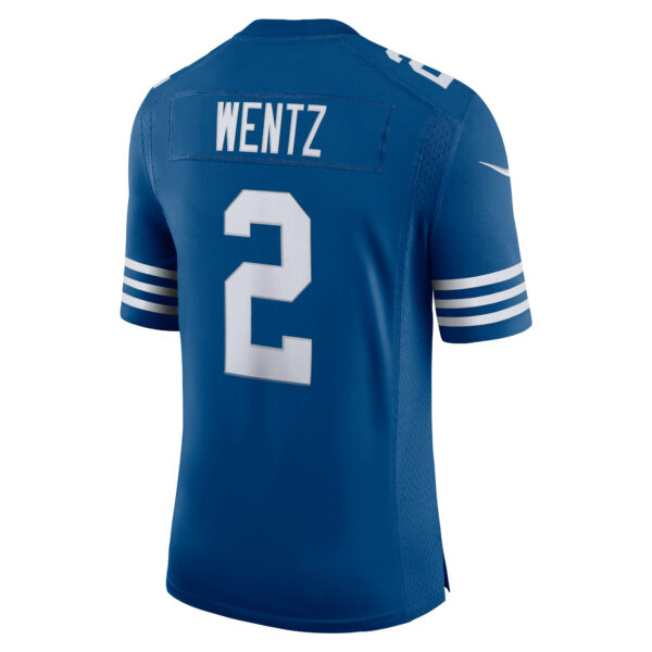 Men’s Indianapolis Colts Carson Wentz Nike Royal Alternate Vapor Limited Jersey