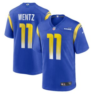 Men's Los Angeles Rams Carson Wentz Nike Royal Team Game Jersey