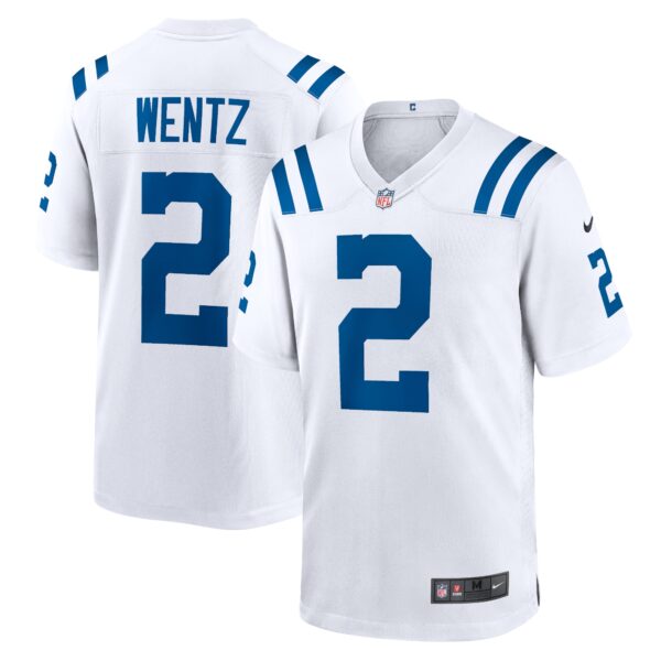 Men’s Indianapolis Colts Carson Wentz Nike White Game Jersey