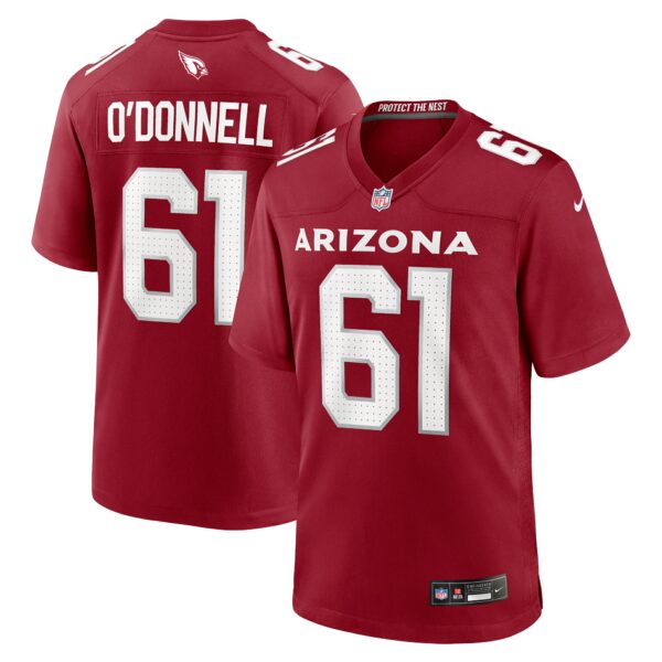 Men’s Arizona Cardinals Carter O’Donnell Nike Cardinal Team Game Jersey