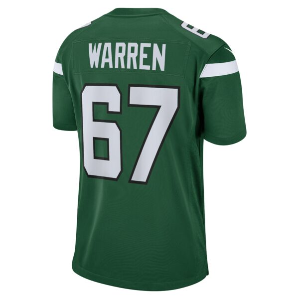 Men’s New York Jets Carter Warren Nike Gotham Green Game Jersey