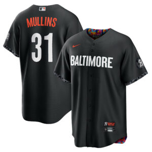 Men's Baltimore Orioles Cedric Mullins Nike Black 2023 City Connect Replica Player Jersey