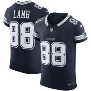 Men's Dallas Cowboys CeeDee Lamb Nike Navy Vapor F.U.S.E. Elite Jersey