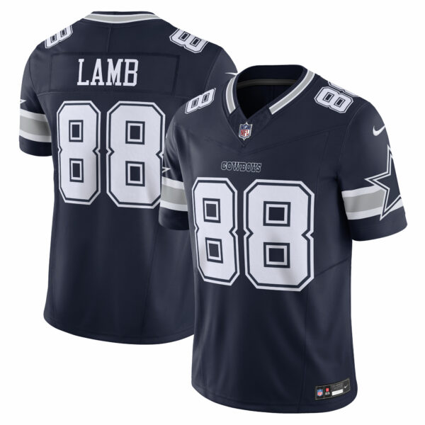 Men’s Dallas Cowboys CeeDee Lamb Nike Navy Vapor F.U.S.E. Limited Jersey