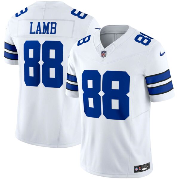 Men’s Dallas Cowboys CeeDee Lamb Nike White Vapor F.U.S.E. Limited Jersey