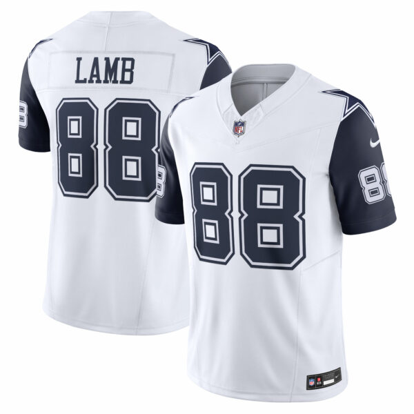 Men’s Dallas Cowboys CeeDee Lamb Nike White Vapor F.U.S.E. Limited Jersey