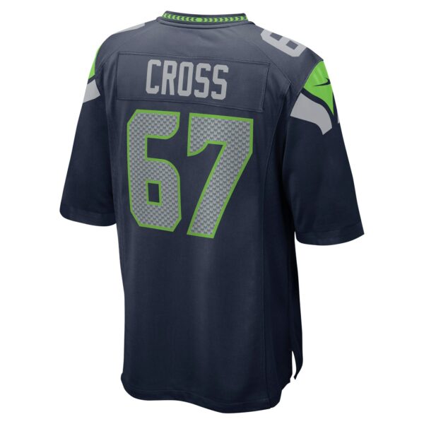 Men’s Seattle Seahawks Charles Cross Nike Navy Player Game Jersey