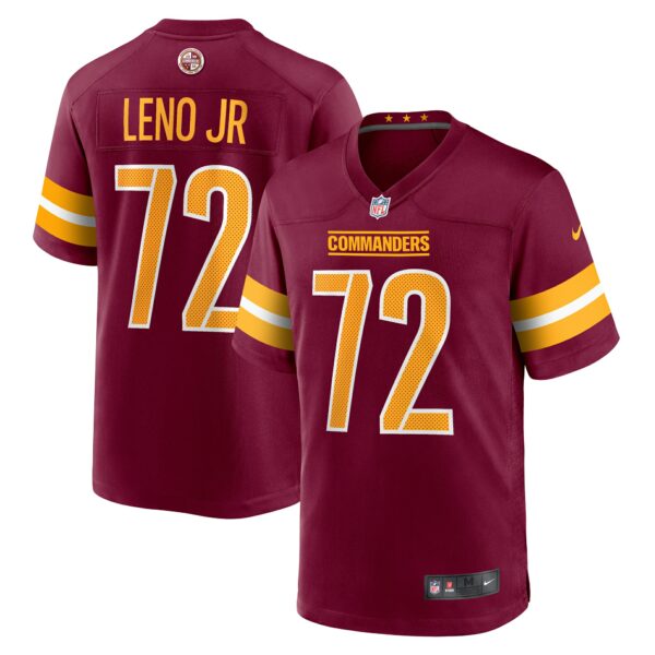 Men’s Washington Commanders Charles Leno Jr. Nike Burgundy Home Game Player Jersey