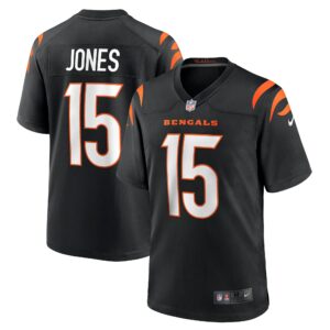 Men's Cincinnati Bengals Charlie Jones Nike Black Team Game Jersey