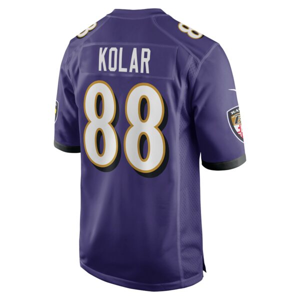 Men’s Baltimore Ravens Charlie Kolar Nike Purple Player Game Jersey