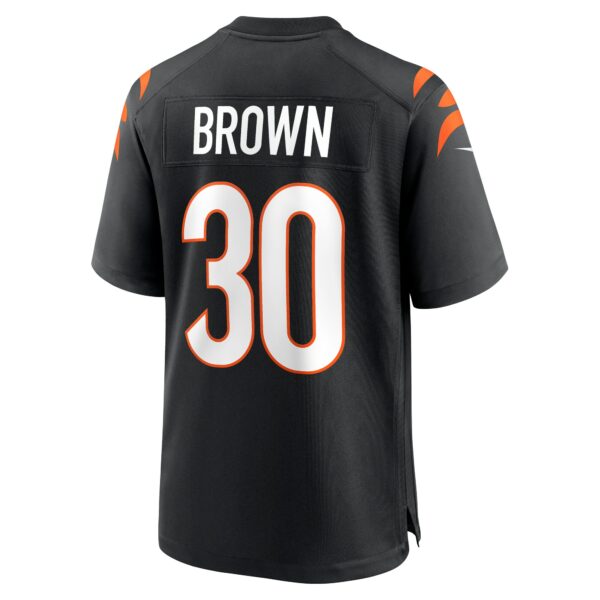 Men’s Cincinnati Bengals Chase Brown Nike Black Team Game Jersey