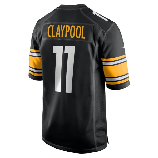 Men’s Pittsburgh Steelers Chase Claypool Nike Black Game Team Jersey