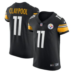 Men's Pittsburgh Steelers Chase Claypool Nike Black Vapor Elite Player Jersey