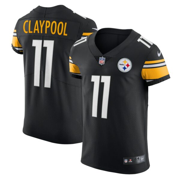 Men’s Pittsburgh Steelers Chase Claypool Nike Black Vapor Elite Player Jersey