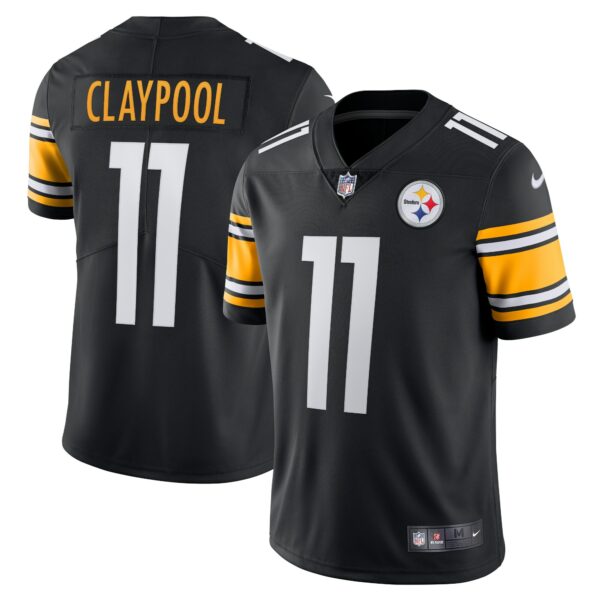 Men’s Pittsburgh Steelers Chase Claypool Nike Black Vapor Limited Player Jersey