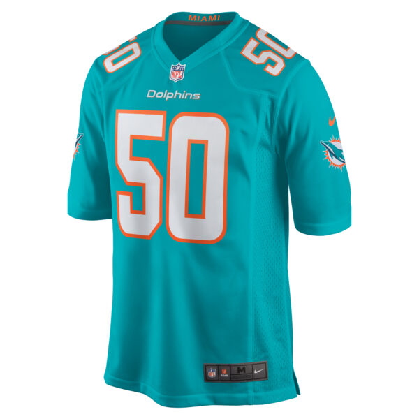 Men’s Miami Dolphins Chase Winovich Nike Aqua Team Game Jersey