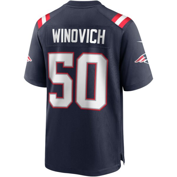 Men’s New England Patriots Chase Winovich Nike Navy Game Player Jersey