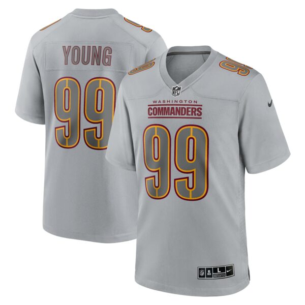 Men’s Washington Commanders Chase Young Nike Gray Atmosphere Fashion Game Jersey