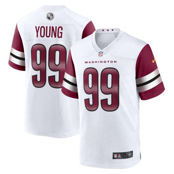 Men’s Washington Commanders Chase Young Nike White Game Jersey