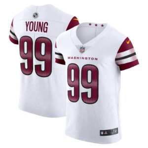 Men's Washington Commanders Chase Young Nike White Vapor Elite Jersey