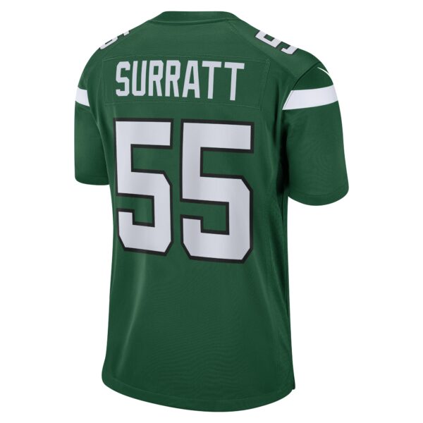 Men’s New York Jets Chazz Surratt Nike Gotham Green Game Player Jersey