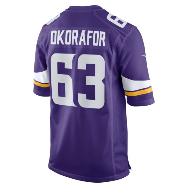 Men’s Minnesota Vikings Chim Okorafor Nike Purple Team Game Jersey