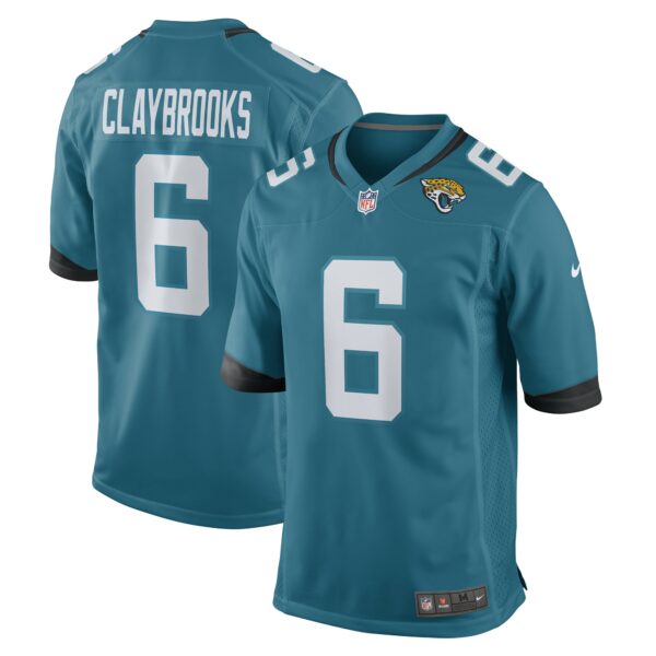 Men’s Jacksonville Jaguars Chris Claybrooks Nike Teal Game Player Jersey