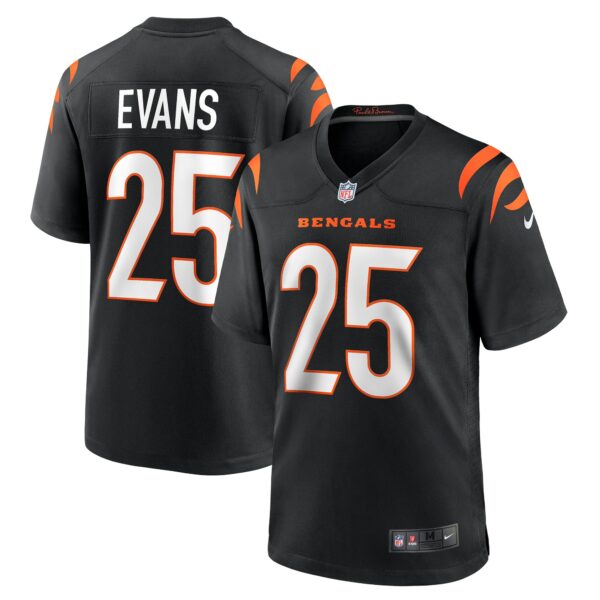 Men’s Cincinnati Bengals Chris Evans Nike Black Game Jersey