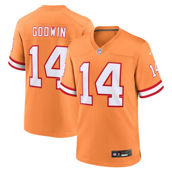 Men’s Tampa Bay Buccaneers Chris Godwin Nike Orange Throwback Game Jersey