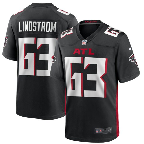 Men’s Atlanta Falcons Chris Lindstrom Nike Black Game Jersey