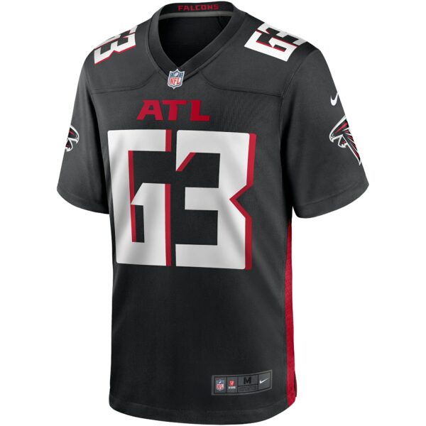 Men’s Atlanta Falcons Chris Lindstrom Nike Black Game Jersey