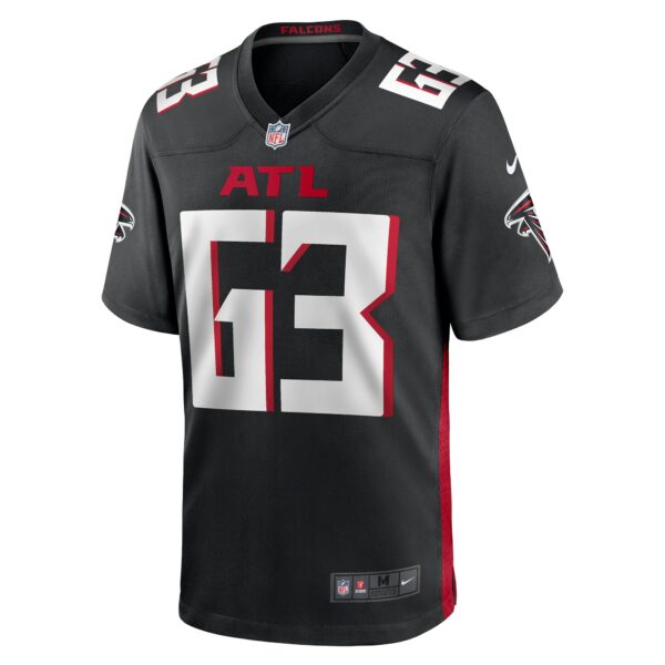 Men’s Atlanta Falcons Chris Lindstrom Nike Black Team Game Jersey