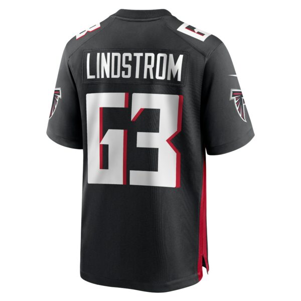 Men’s Atlanta Falcons Chris Lindstrom Nike Black Team Game Jersey