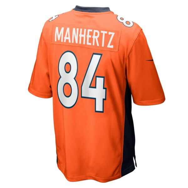 Men’s Denver Broncos Chris Manhertz Nike Orange Game Player Jersey