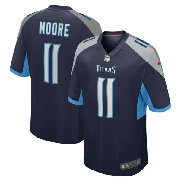 Men’s Tennessee Titans Chris Moore Nike Navy Game Jersey