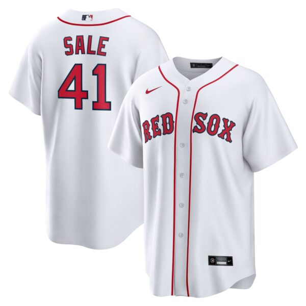 Men’s Boston Red Sox Chris Sale Nike White Home Replica Player Name Jersey