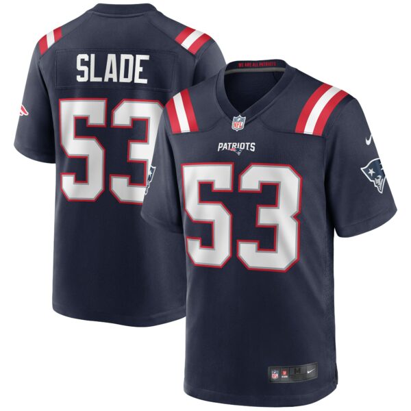 Men’s New England Patriots Chris Slade Nike Navy Game Retired Player Jersey