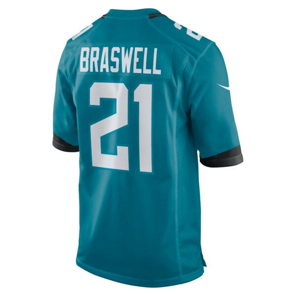 Men’s Jacksonville Jaguars Christian Braswell Nike Teal Team Game Jersey